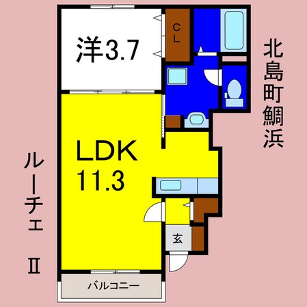 ルーチェⅡの物件間取画像